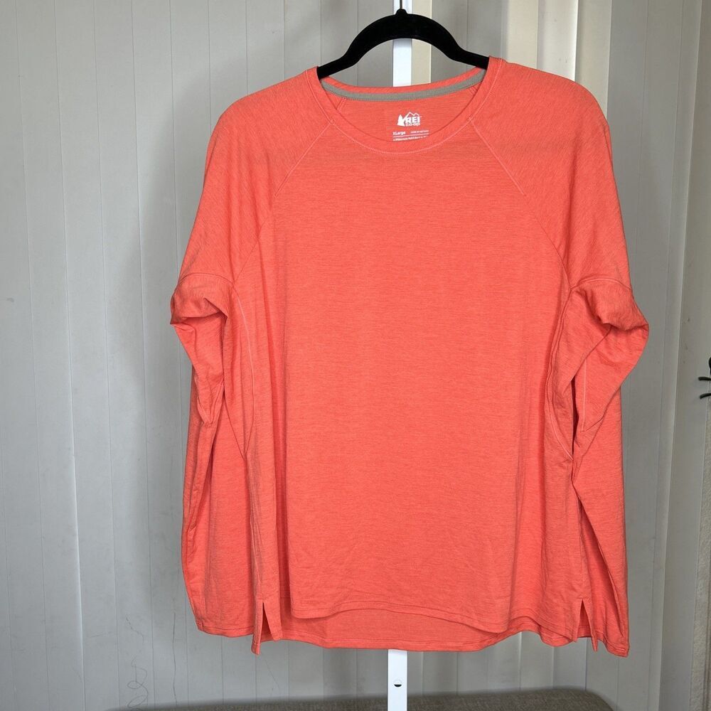 Rei Co-Op Long Sleeves Top Outdoor Hiking Camping Coral Long Sleeve Sz XL